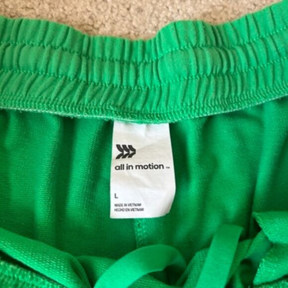 all in motion drawstring green shorts - Picture 3 of 5